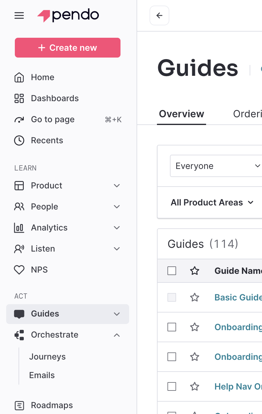 Pendo Admin Services